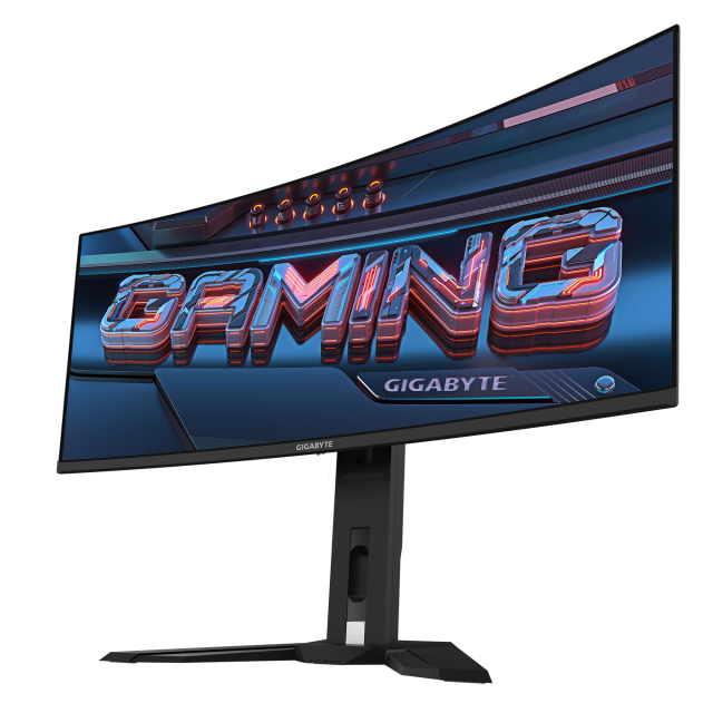 Гейминг монитор GIGABYTE MO34WQC - 34" QD-OLED, WQHD, 175Hz, 0.03ms, Vesa ClearMR 10000, HDR 400, KVM 