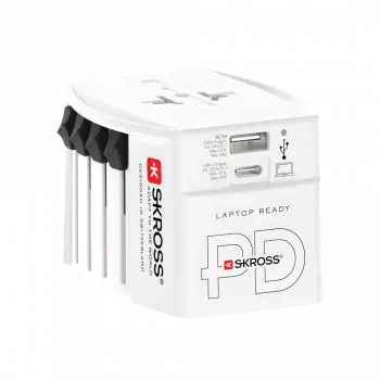 Skross универсален адаптер 220V , 30W, бял