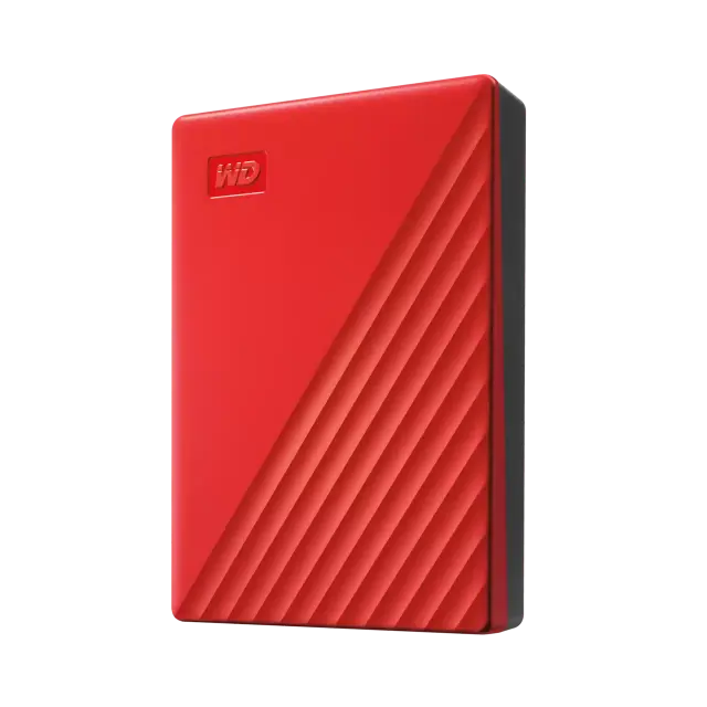 Външен хард диск Western Digital My Passport, 4TB, 2.5" - Червен 