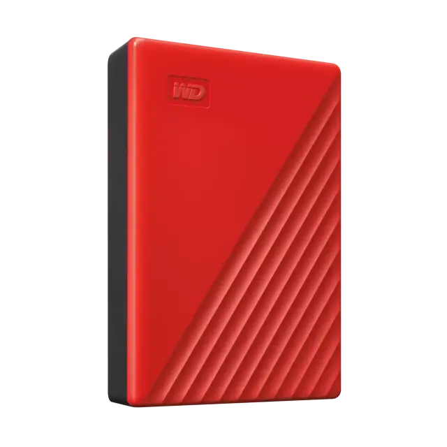 Външен хард диск Western Digital My Passport, 4TB, 2.5" - Червен 