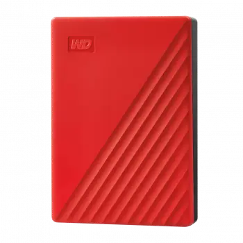 Външен хард диск Western Digital My Passport, 4TB, 2.5" - Червен