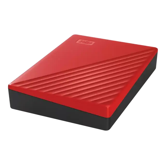 Външен хард диск Western Digital My Passport, 4TB, 2.5" - Червен 