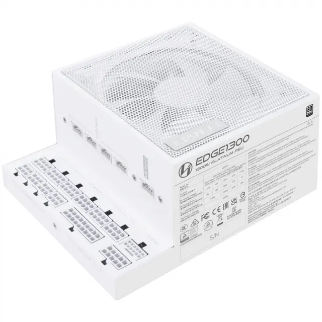Захранващ блок Lian Li EDGE EG1300 White 1300W 80+ Platinum PCIe 5.1, ATX 3.1 