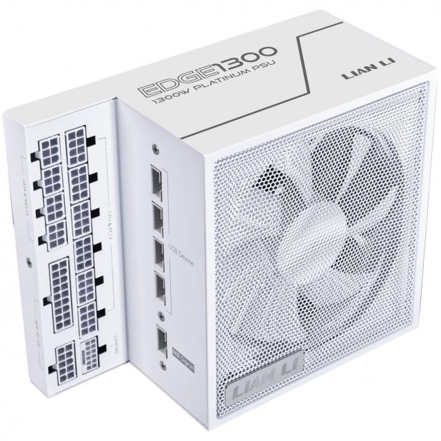 Захранващ блок Lian Li EDGE EG1300 White 1300W 80+ Platinum PCIe 5.1, ATX 3.1 