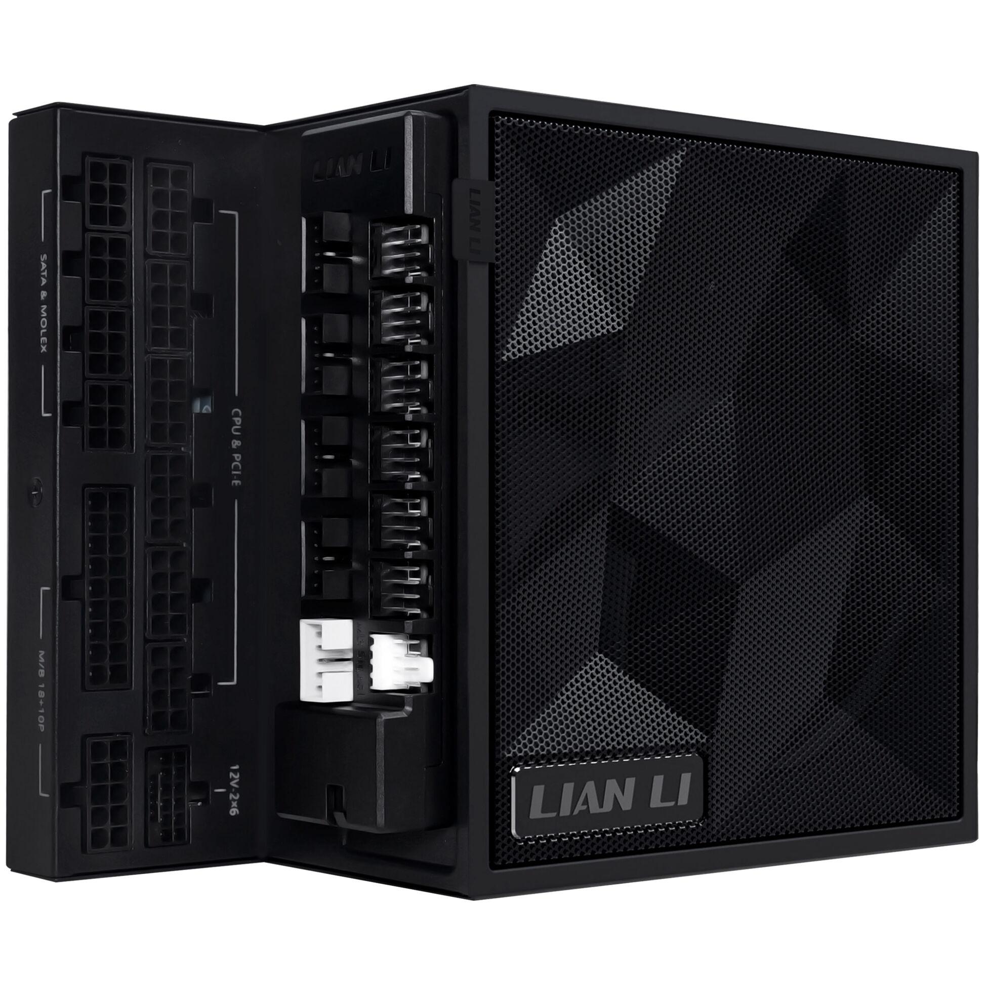 Захранващ блок Lian Li EDGE 1200W 80+ Gold PCIe 5.1, ATX 3.1 - Черно