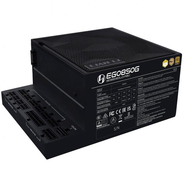 Захранващ блок Lian Li EDGE EGO850 Black 850W 80+ Gold PCIe 5.1, ATX 3.1