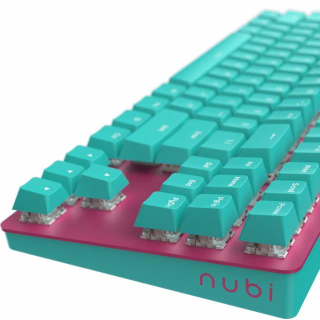 Геймърскa механична клавиатура Nubi NK87 ICE TKL - G3MS Sapphire V2 Switches, ABS 
