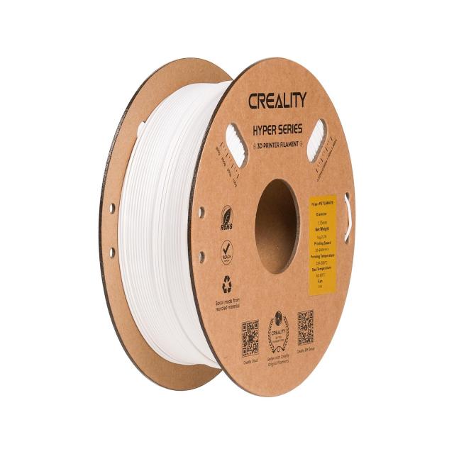 Консуматив за 3D принтер Creality Hyper PETG White 1.75mm, 1 кг 