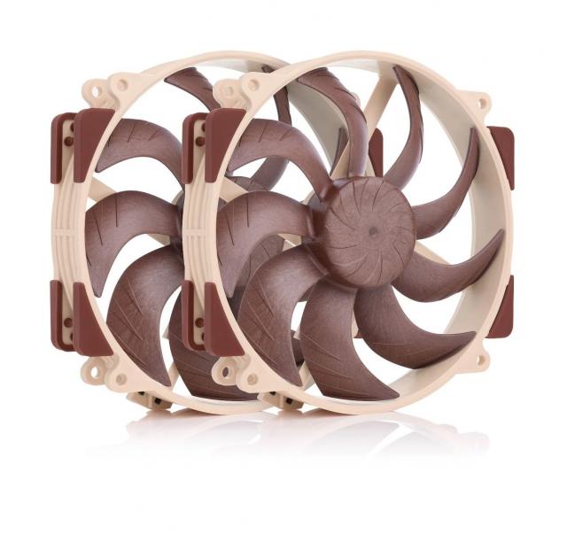 Комплект вентилатори Noctua NF-A14x25r G2 PWM Sx2-PP, 2 x Fan 140mm 