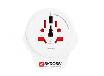 Skross универсален адаптер World to UK, USB
