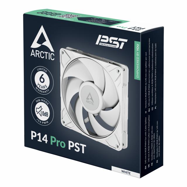 Вентилатор ARCTIC P14 Pro PST White - 140mm PWM 