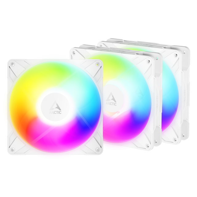 3-Pack Fan ARCTIC P14 Pro Reverse A-RGB White 140mm PWM - ACFAN00328A 