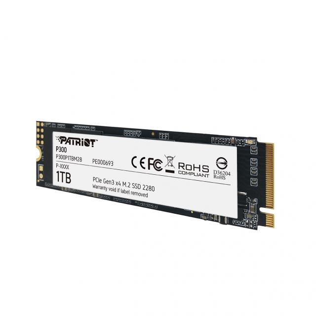 SSD Patriot P300 Gen3, 1TB, NVMe, M.2 