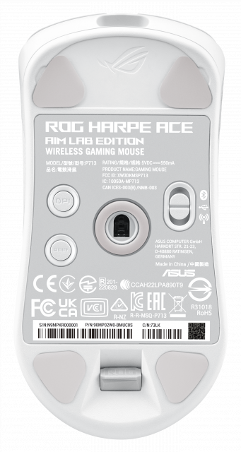 Gaming Wireless Mouse ASUS ROG Harpe Ace Aim Lab Edition - White 