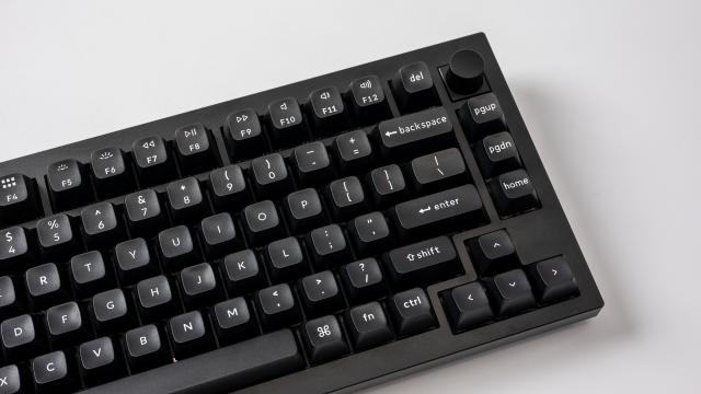 Капачки за механична клавиатура Keychron Double Shot KSA PBT Keycap Full Keycap Set 137 Keycaps - Black 