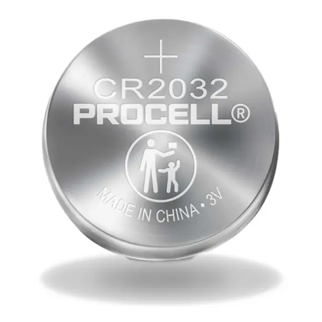 Бутонна батерия DURACELL PROCELL CR2032, 3V, 1 бр. BULK, Литиева, /цена за 1 батерия/ 
