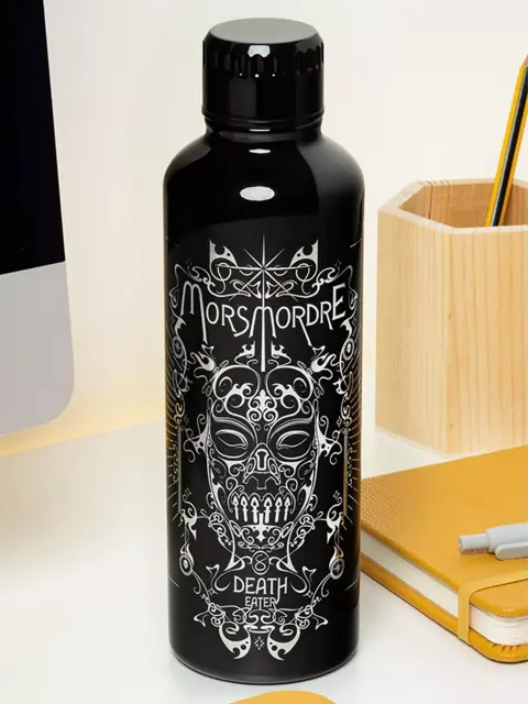 Бутилка Paladone Harry Potter: Death Eater - Metal Water Bottle 
