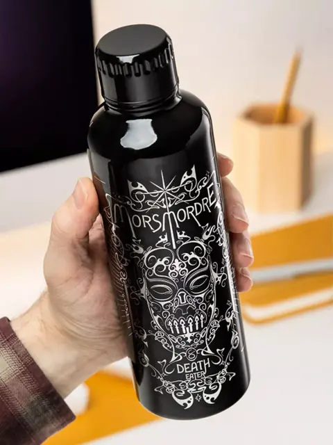 Бутилка Paladone Harry Potter: Death Eater - Metal Water Bottle 