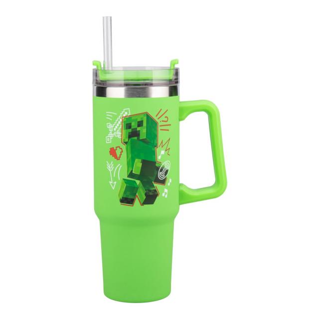 Чаша Paladone: Minecraft - Green 900ml Multiway Travel Cup Stra, PP14600MCF 