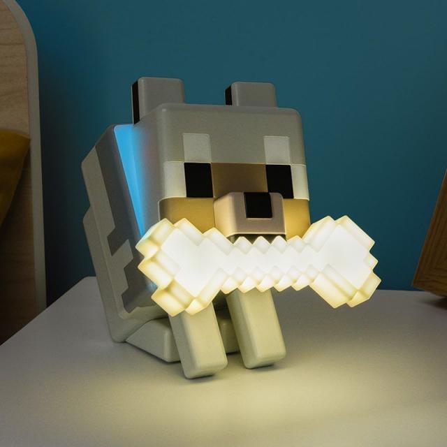 Paladone Glo Buddies: Minecraft - Wolf Light, PP14761MCF 