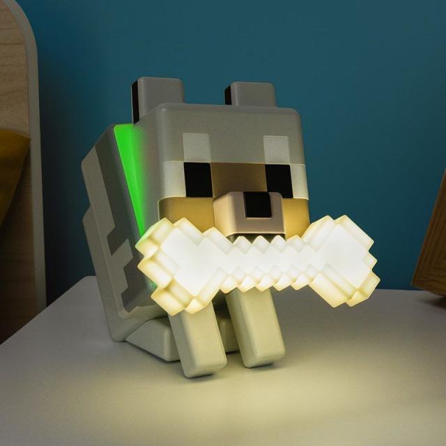 Paladone Glo Buddies: Minecraft - Wolf Light, PP14761MCF 