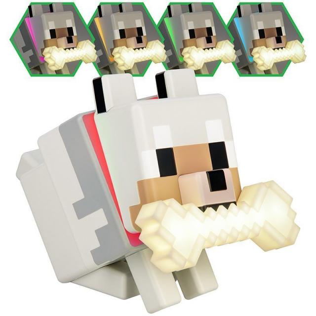 Paladone Glo Buddies: Minecraft - Wolf Light, PP14761MCF 