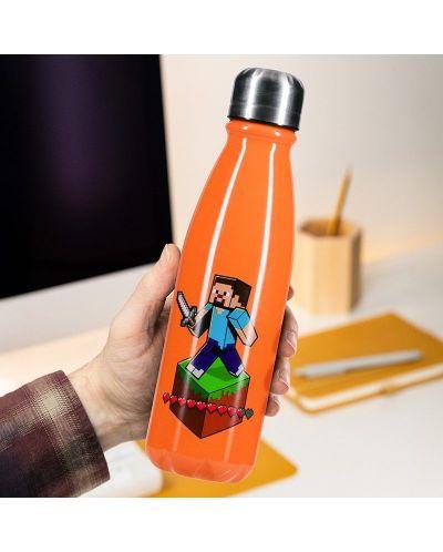 Paladone Minecraft - Aluminium Water Bottle 600ml, PP12074MCF 