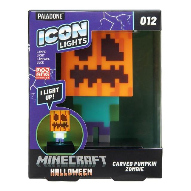 Статуетка Paladone Icons: Minecraft - Zombie Jack O Lantern Light PP15302MCF 