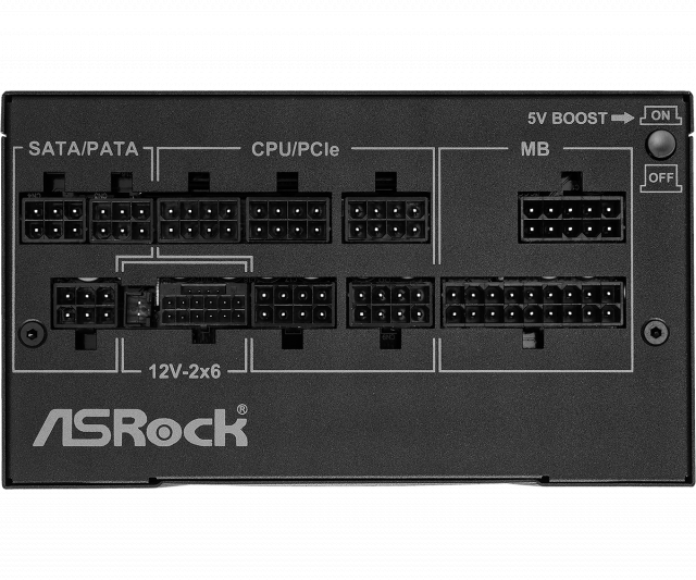 Захранващ блок ASRock Phantom Gaming 1000W 80+ Gold, PCIe 5.1 
