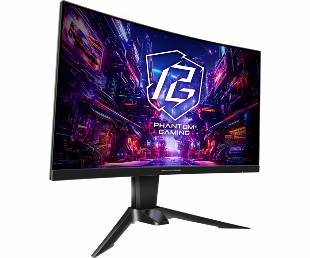 Геймърски Монитор ASRock PG27QRT2A - 27" VA 1500R, QHD(2560x1440), 180Hz, 1ms 