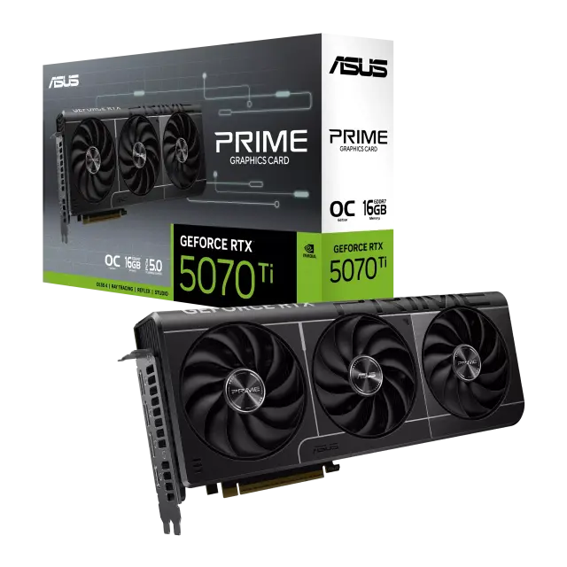 Видео карта ASUS PRIME RTX 5070 TI OC Edition 16GB GDDR7 