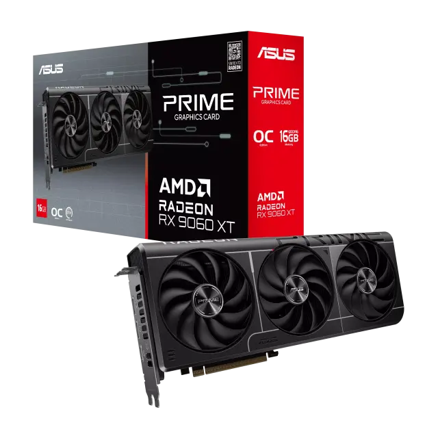 Видео карта ASUS PRIME RADEON RX 9060 XT OC 16GB GDDR6 
