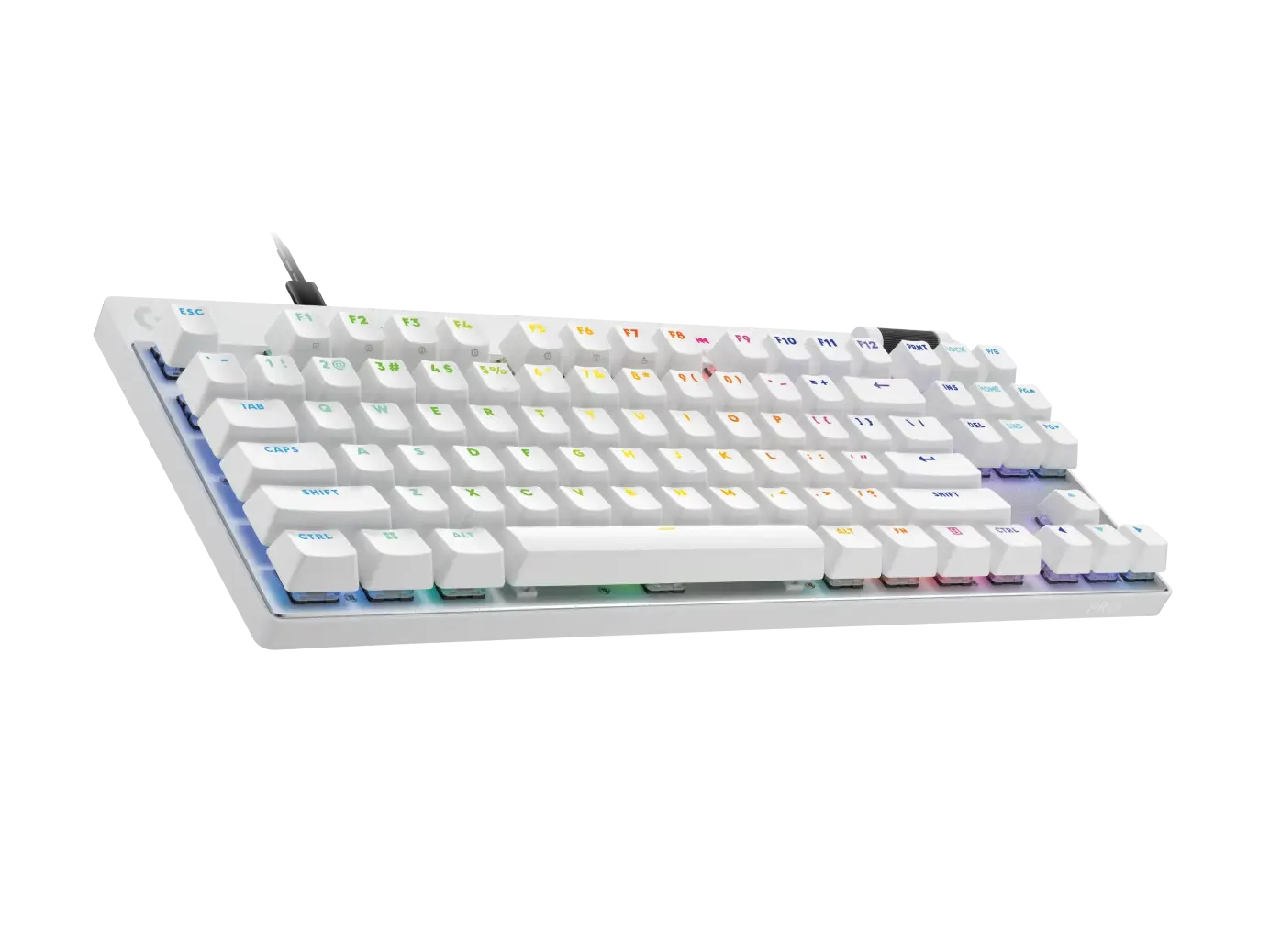 Геймърска механична клавиатура Logitech G Pro X RAPID TKL, Magnetic Analog Switch, Бял
