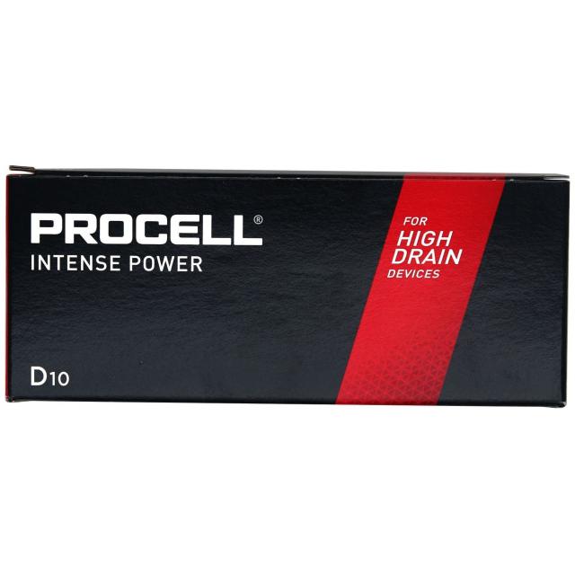 Батерия алкална индустриална LR20 D 10pk опаковка INTENSE  PROCELL /цена за 10 бр./