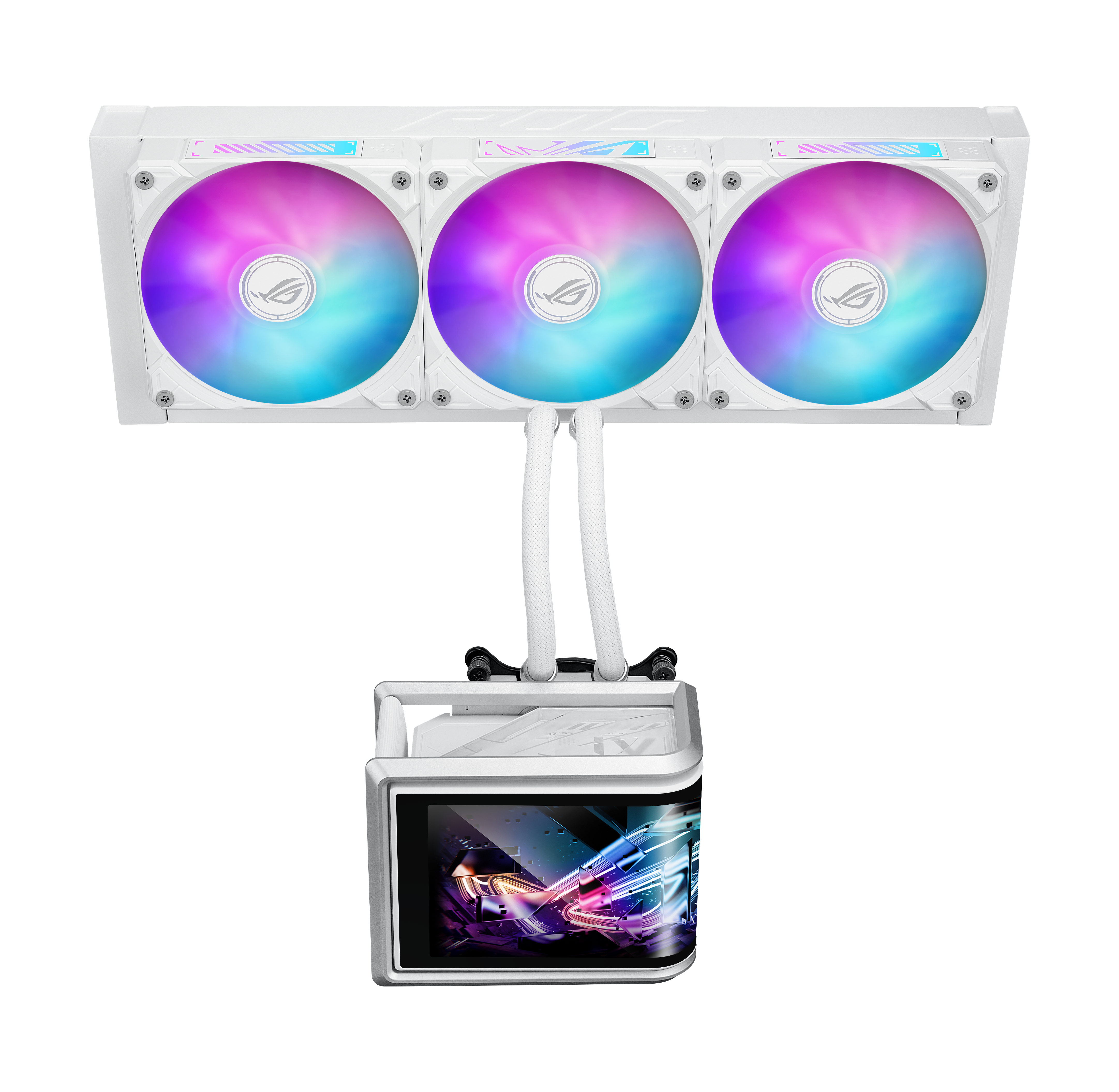 Охладител за процесор ASUS ROG Ryuo IV SLC 360 White Edition ARGB 6.67" Curved AMOLED Display