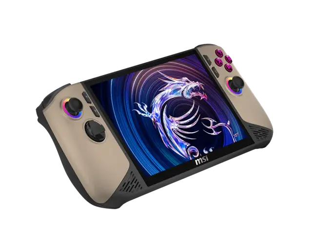 Gaming Console MSI Claw 8 AI+ A2VM-066GR - 8" IPS FHD+(1920x1200) 120Hz VRR, Intel Core Ultra 7 258V, 32GB LPDDR5x, 1TB SSD, Win 11 Home - Sandstorm 