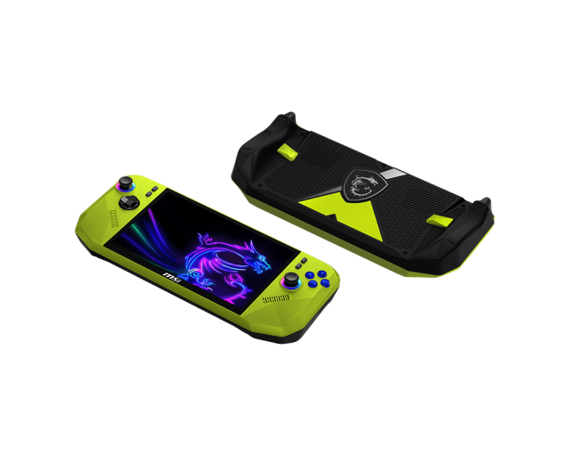 Игрова конзола MSI CLAW A8 BZ2EM-058GR - 8" IPS FHD+(1920x1200) 120Hz VRR, 24GB LPDDR5x, 1TB SSD, Windows 11 Home - Neon Green 