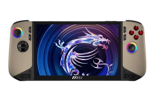 Gaming Console MSI Claw 8 AI+ A2VM-066GR - 8" IPS FHD+(1920x1200) 120Hz VRR, Intel Core Ultra 7 258V, 32GB LPDDR5x, 1TB SSD, Win 11 Home - Sandstorm 