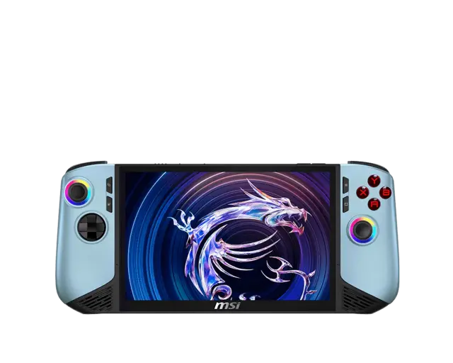 Gaming Console MSI Claw 8 AI+ A2VM-261GR - 8" IPS FHD+(1920x1200) 120Hz VRR, Intel Core Ultra 7 258V, 32GB LPDDR5x, 1TB SSD, Win 11 Home - Glacier Blue Edition 