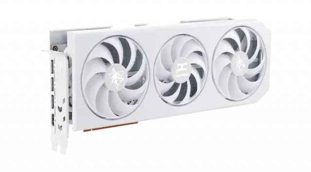 Graphic card PowerColor Radeon RX 9070 XT Hellhound White 16GB GDDR6 