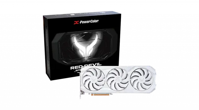 Видео карта PowerColor Radeon RX 9070 XT Red Devil Spectral White 16GB GDDR6 