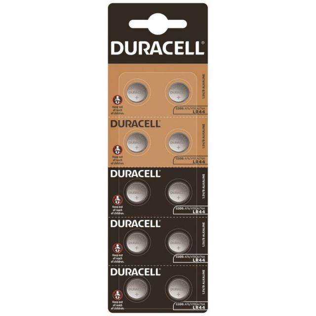 Бутонна алкална батерия LR44 /AG13/  1,55V 10 бр./pack  цена за 1 бр./  DURACELL 