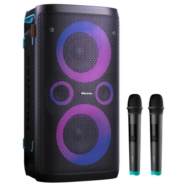 Party Speaker Hisense Party Storm 1 + Dual Wireless Microphone - Black 