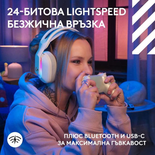 Gaming Wireless Headset Logitech ASTRO A20 X Lightspeed - White 