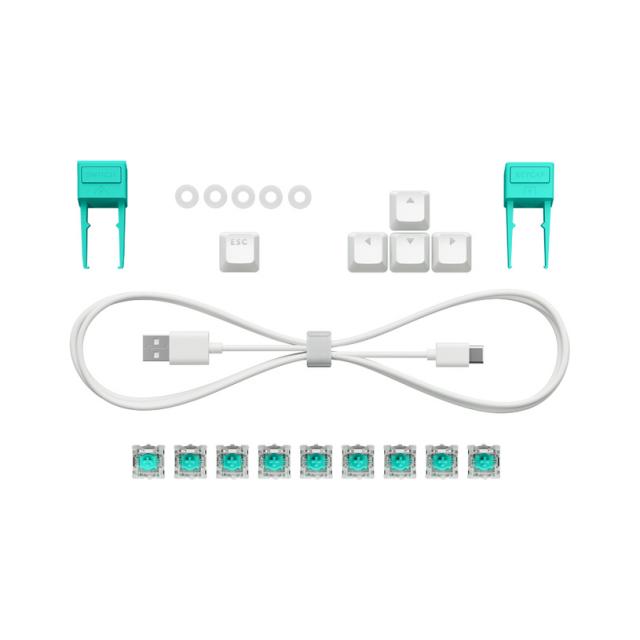 Геймърска механична клавиатура Logitech G512 X 75 - Dual Swap Analog/Mechanical Switch - White 