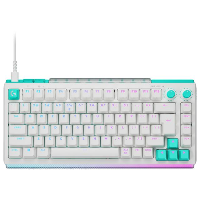 Геймърска механична клавиатура Logitech G512 X 75 - Dual Swap Analog/Mechanical Switch - White 