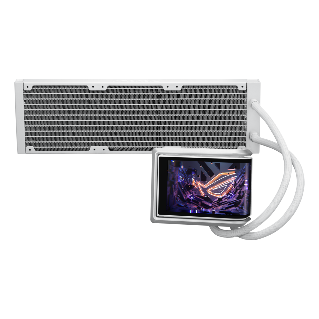 CPU AIO Liquid Cooler ASUS ROG Ryuo IV 360 ARGB White Edition 6.67" Curved AMOLED Display 