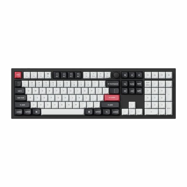 Wireless Mechanical Keyboard Keychron Q6 HE QMK Gateron Double-Rail Magnetic Switch - Carbon Black