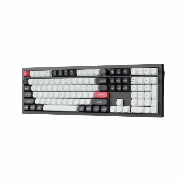 Wireless Mechanical Keyboard Keychron Q6 HE QMK Gateron Double-Rail Magnetic Switch - Carbon Black