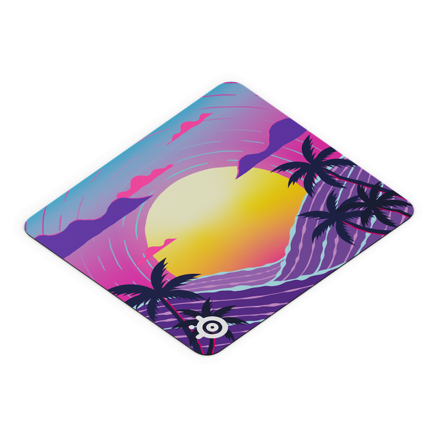 Геймърски пад SteelSeries QcK L - Neon Sunset 